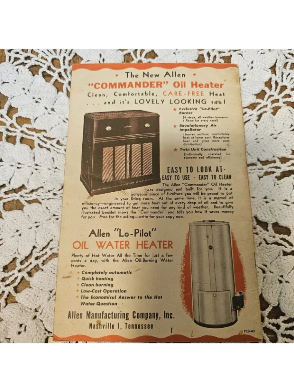 Vintage The 1949 Allen Princess Money Saving Cook Book Parlor Furnaces Ranges